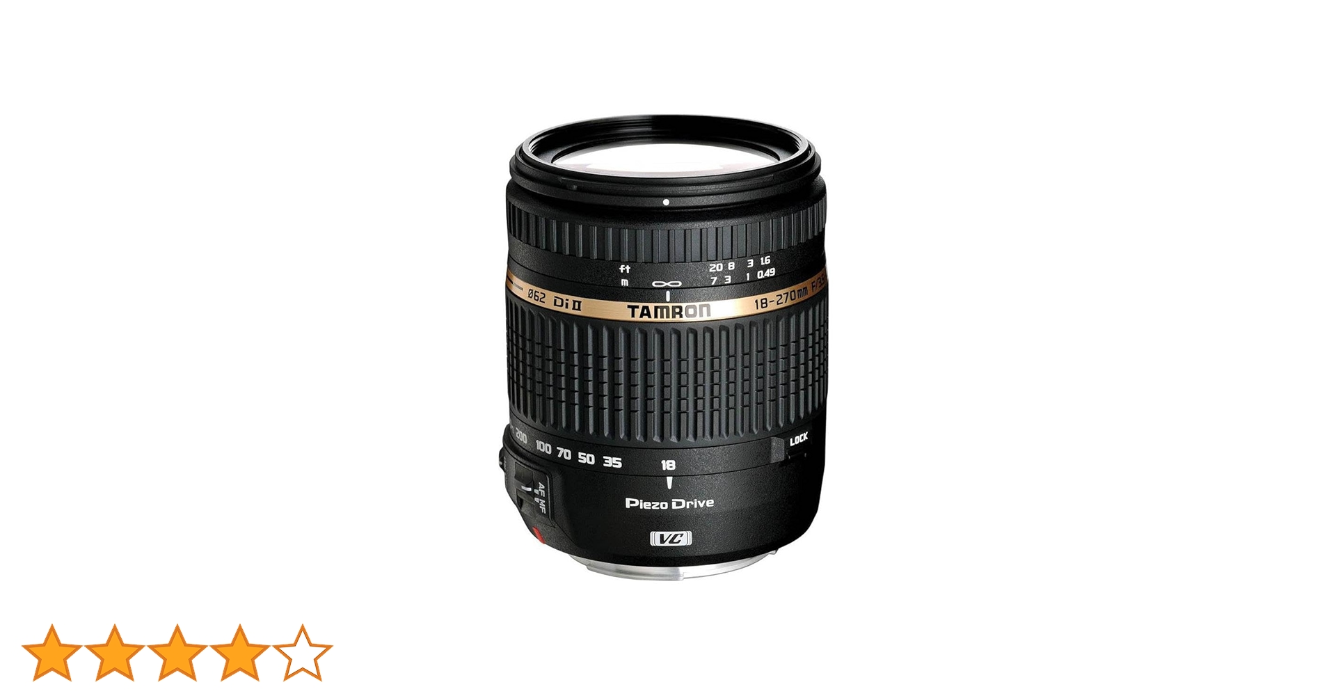 Tamron AF 18-270mm f/3.5-6.3 VC PZD All-In-One Zoom Lens